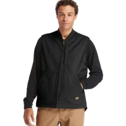 Timberland Pro Men's Gritman Lined Work Vest - Jet - TB0A1VBF015