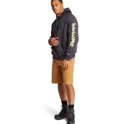 Timberland Pro Men's HH Sport Work Pullover - Navy/Yellow - TB0A1HVYY48