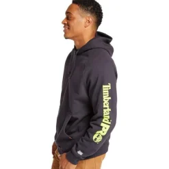 Timberland Pro Men's HH Sport Work Pullover - Navy/Yellow - TB0A1HVYY48