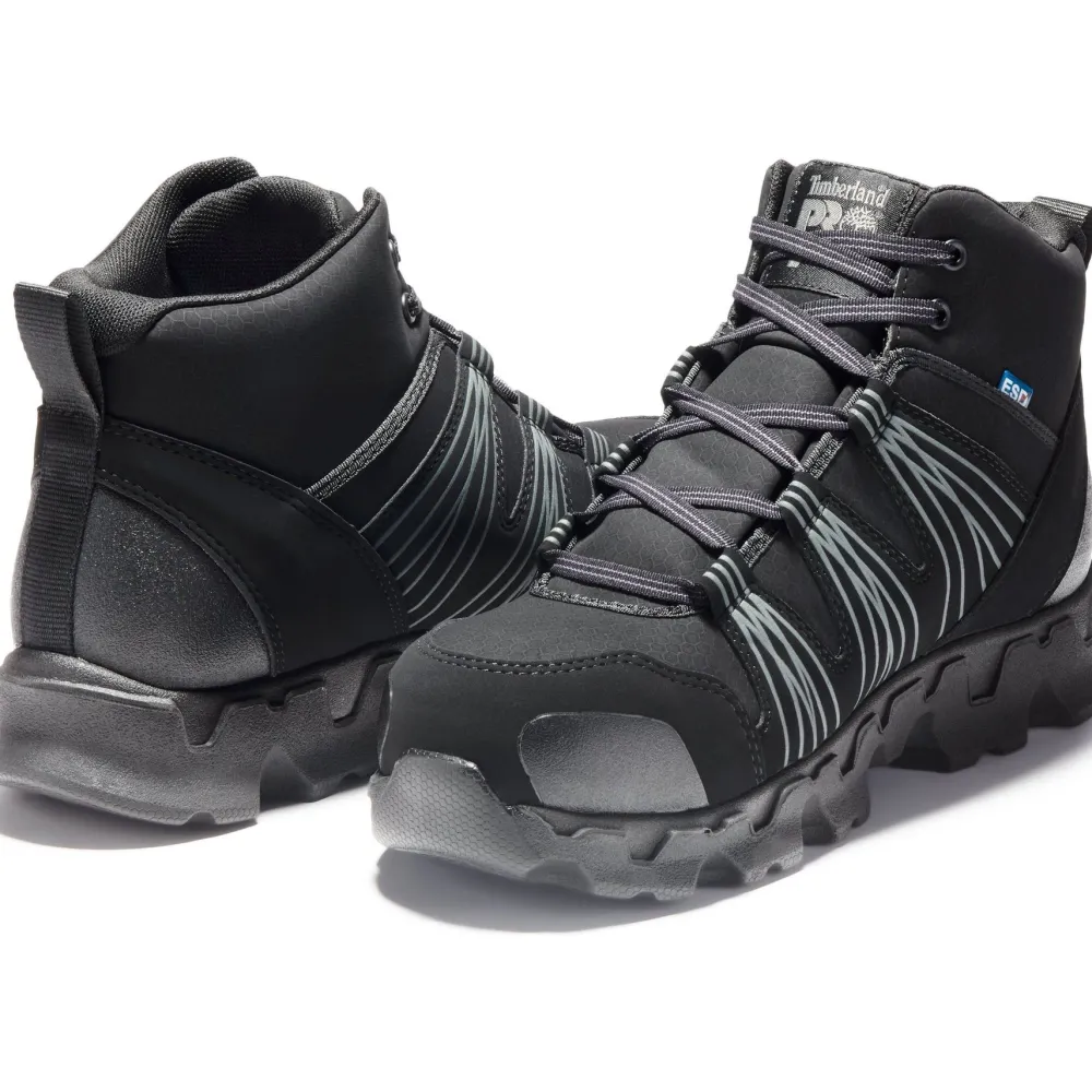 Timberland Pro Men's Powertrain Alloy Toe Mid Work Boot - TB1A11QF001
