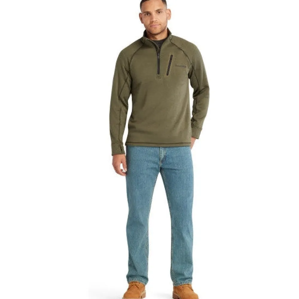 Timberland Pro Men's Reaxion 1/4 Athletic Fleece Jacket -- TB0A55RV369