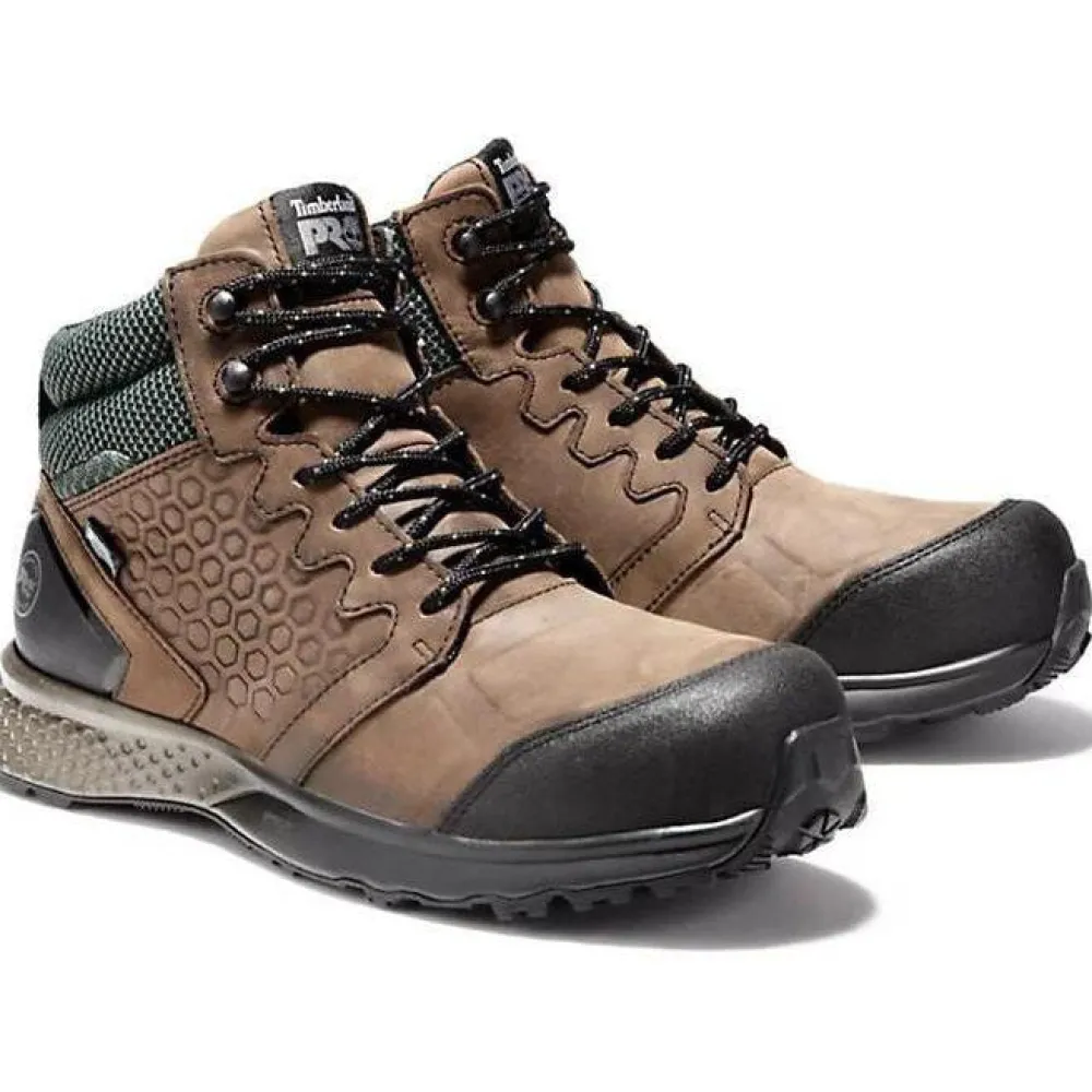 Women Timberland Pro Men's Reaxion Comp Toe WP Work Boot TB1A1ZRC214