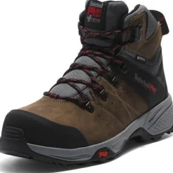 Women Timberland Pro Men's Switchback Comp Toe WP Work Boot- Brown- TB1A5SZ3214