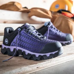 Women Timberland Pro Women's Powertrain Alloy Toe Work Shoe - TB1A1H1S001