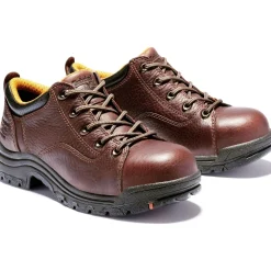 Women Timberland Pro Women's TITAN Alloy Toe Oxford Work Shoe - - TB063189214