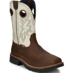 Tony Lama Men's Fireball 11" Comp Toe WP Western Work Boot- - TW3302