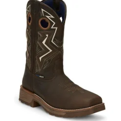 Tony Lama Men's Force 11" Wide Square Comp Toe WP Western Work Boot -- TW3403
