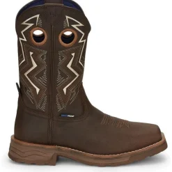 Tony Lama Men's Force 11" Wide Square Comp Toe WP Western Work Boot -- TW3403
