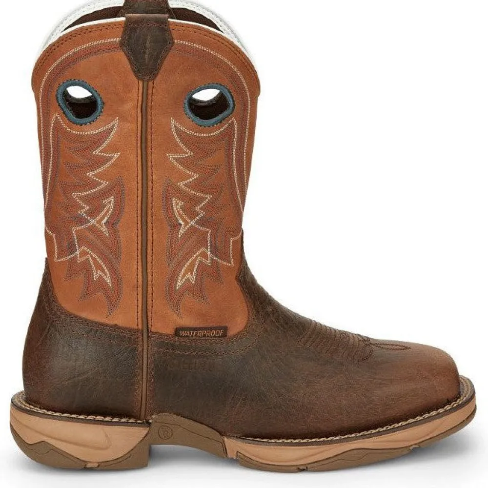 Tony Lama Men's Lopez 11" Steel Square Toe Waterproof Western Work Boot -- RR3363