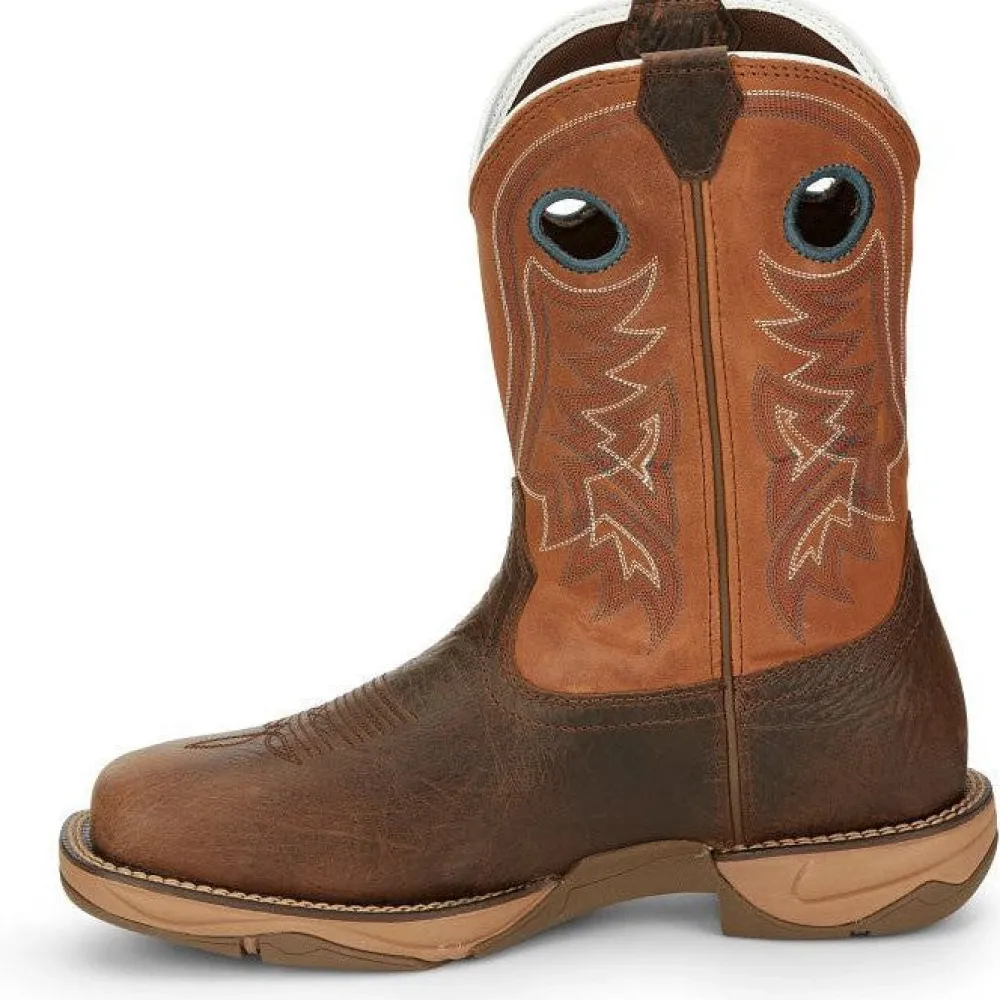 Tony Lama Men's Lopez 11" Steel Square Toe Waterproof Western Work Boot -- RR3363