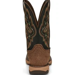 Tony Lama Men's Medford 11' Steel Toe WP Western Work Boot- - RR3373