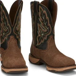 Tony Lama Men's Medford 11' Steel Toe WP Western Work Boot- - RR3373