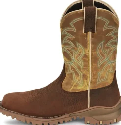 Tony Lama Men's Roustabout 11' Steel Toe WP Western Work Boot -- TW5006