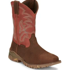 Tony Lama Men's Roustabout 11' Steel Toe WP Western Work Boot -- TW5007