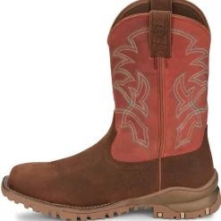 Tony Lama Men's Roustabout 11' Steel Toe WP Western Work Boot -- TW5007
