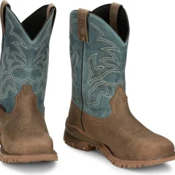 Tony Lama Men's Roustabout 11' Steel Toe WP Western Work Boot -- TW5008