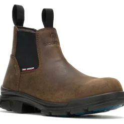 Wolverine Men's Durashocks Icon Soft Toe WP Romeo Work Boot -Brown- W240028