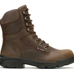 Wolverine Men's Durashocks SR Icon 8" Soft Toe WP Work Boot -Brown- W240029