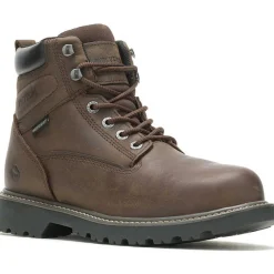 Wolverine Men's Floorhand 6" Steel Toe WP Work Boot -Brown- W10633