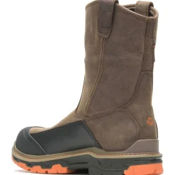 Women Wolverine Men's Overpass Carbonmax Comp Toe WP Work Boot- Coffee- W10708