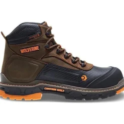 Wolverine Men's Overpass Safety Toe 6" WP Work Boot - - W10717