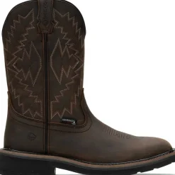 Wolverine Men's Rancher Arrow Steel Toe WP Western Work Boot- Brown- W241048