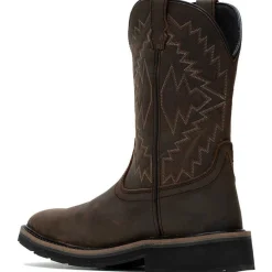 Wolverine Men's Rancher Arrow Steel Toe WP Western Work Boot- Brown- W241048