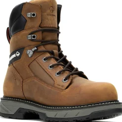 Wolverine Men's Reforce 8" Carbonmax Comp Toe WP Work Boot- Cashew- W241025