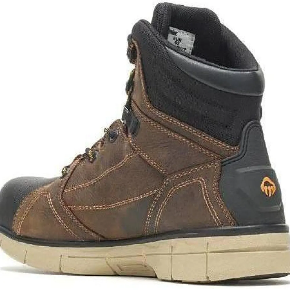 Women Wolverine Men's Rigger EPX 6" Safety Toe WP Wedge Work Boot - W10797