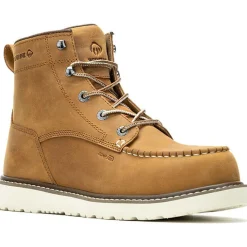 Women Wolverine Men's Trade 6" Comp Toe Wedge Unlined Work Boot- - W241055