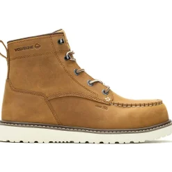 Women Wolverine Men's Trade 6" Comp Toe Wedge Unlined Work Boot- - W241055