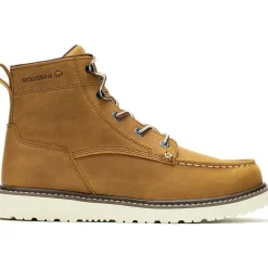 Women Wolverine Men's Trade 6" Soft Toe Wedge Unlined Work Boot - - W240010