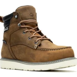Women Wolverine Men's Trade Wedge 6" Steel Toe WP Work Boot - - W230042