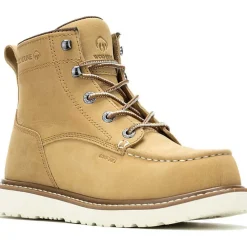 Women Wolverine Women's Trade Wedge Unlined 6" Comp Toe Work Boot- - W241059